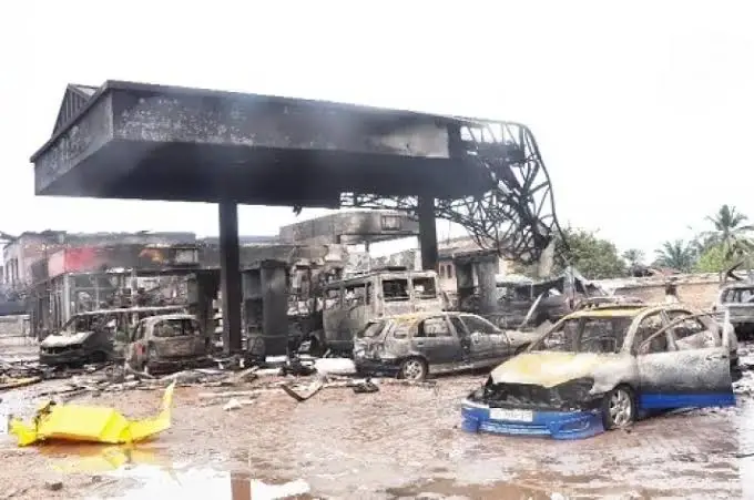 Aftermath of the June 3 disaster at Circle, Accra